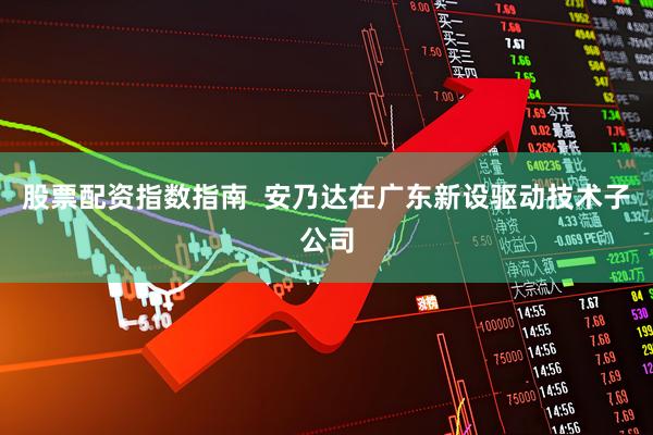 股票配资指数指南  安乃达在广东新设驱动技术子公司